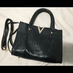NWT black mini satchel bag